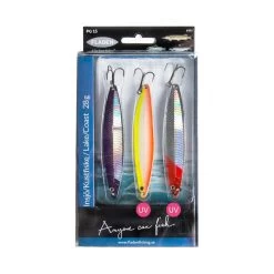 Fladen Nidingen 28g 3-pack, Lila/Gelb/Redhead